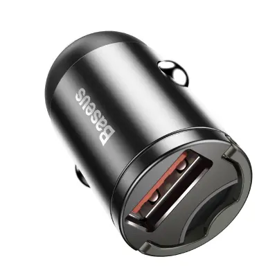 Baseus Tiny Star Mini Quick Charge Car Charger USB Port 30W siva