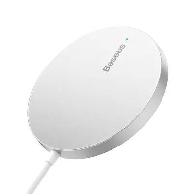 Magnetni brezžični polnilnik Baseus Simple Mini3 15W (srebrn)