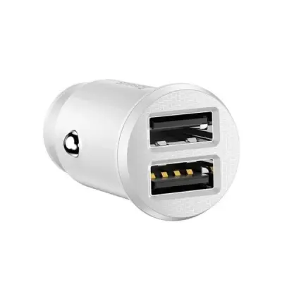 Baseus Grain Car Charger 2x USB 5V 3.1A (bel)