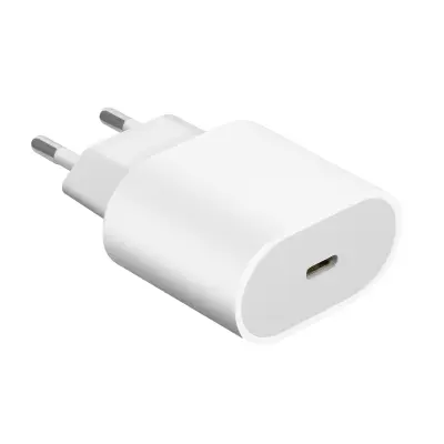 USB-C Power Delivery 20 W Quick Charge omrežni polnilec – bel