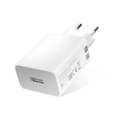 18W / 3A Quick Charge 3.0 USB omrežni polnilnik, Xiaomi MDY-10-EF - bel
