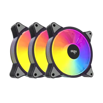 Računalniški ventilator 3v1 Aigo AR12 ARGB 120x120 (črn)