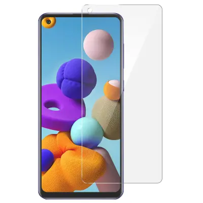 Samsung Galaxy A21s 9H odporna fleksibilna steklena folija, ultra tanka in 100 % lepljiva - prozorna
