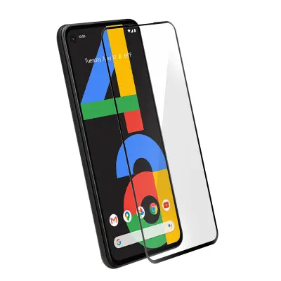 Ultra-odporna zašcita zaslona iz kaljenega stekla Google Pixel 4A 9H - crna