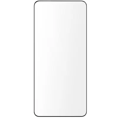 Izjemno odporna zašcita zaslona iz kaljenega stekla Samsung Galaxy S21, popoln oprijem - crn obris