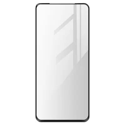 Oppo A94 5G vgrajena zašcita zaslona iz kaljenega stekla, popolna adhezija - crn obris