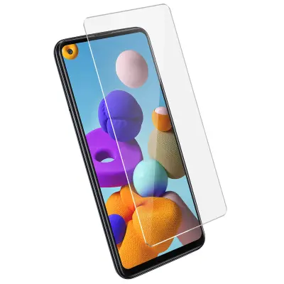 Zašcitno steklo iz kaljenega stekla Samsung Galaxy A21s, izjemno odporna trdota 9H - prozorno