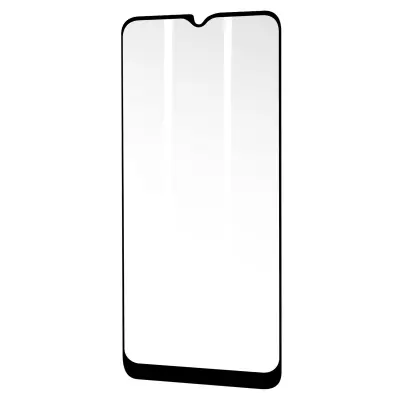 Izjemno odporno kaljeno steklo Samsung Galaxy A03s s crno obrobo, 3mk HardGlass Max Lite
