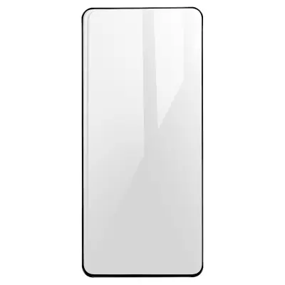 Celotno kaljeno steklo Xiaomi Mi 11 Lite 4G, 5G in Xiaomi 11 Lite 5G NE Zašcita zaslona, popoln oprijem - crn obris