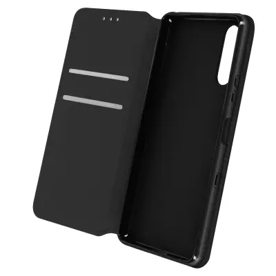 Xperia 10 III etui, držalo za kartico, video držalo in magnetni preklop - crna