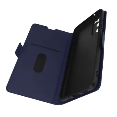 Ovitek za Samsung Galaxy S20 FE, držalo za kartice, stojalo za video in mini magnetni zavihek - moder