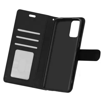 Xiaomi Redmi Note 10 5G in Xiaomi Poco M3 Pro Folio Case držalo za kartice in stojalo za video serije Vintage - crna