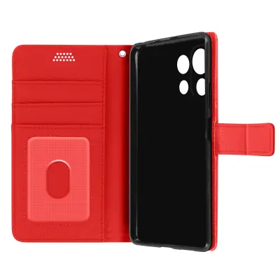 Xiaomi Mi 11 Lite 4G, 5G in Xiaomi 11 Lite 5G NE Case Flip Wallet in video stojalo, popolna zašcita z zapestnim trakom - rdec