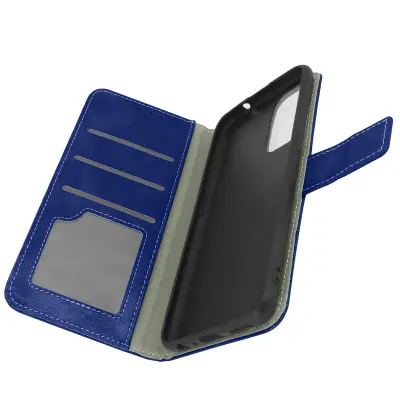 Preklopna torbica z magnetno denarnico Oppo Find X3 Lite, funkcija stojala - polnocno modra