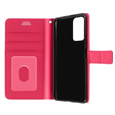 Xiaomi Redmi Note 10 Pro Wallet etui in preklopno stojalo za video, popolna zašcita - roza