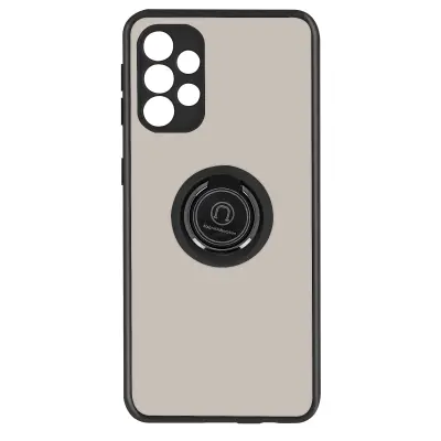 Ovitek z obrocem za Samsung Galaxy A52, A52 5G in A52s - hrbtna stran z motno zašcito proti prstnim odtisom, združljivo z magnetnim stojalom - crna