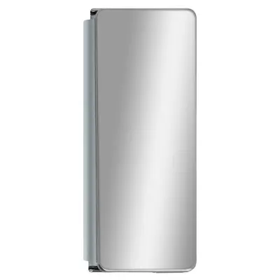 Preklopna torbica Samsung Z Fold 2, funkcija stojala Clear View Mirror Effect - srebrna