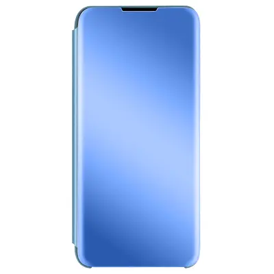 Ovitek Clear View za Xiaomi Redmi Note 10 in Note 10s, ultra tanek preklop z ogledalom, funkcija stojala - modra