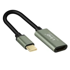 USB-C moški na HDMI ženski video kabel/adapter, LinQ - siv