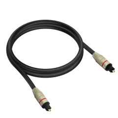 Digitalni avdio opticni kabel, 1 meter LinQ - crn