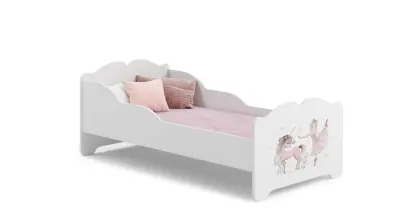 Anna - enojna postelja 160x80 z otroško grafiko z vzmetnico