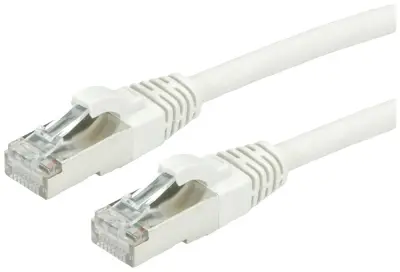 Roline 21150853 RJ45 omrežni kabel\, Patch kabel CAT 6a S/FTP 3.00 m siva  1 kos