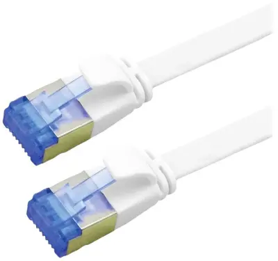 Value 21992160 RJ45 omrežni kabel\, Patch kabel CAT 6a F/UTP 0.50 m bela  1 kos
