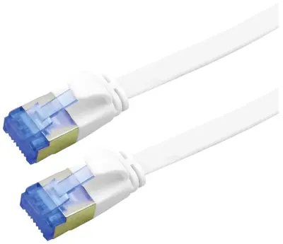 Value 21992165 RJ45 omrežni kabel\, Patch kabel CAT 6a F/UTP 5.00 m bela  1 kos