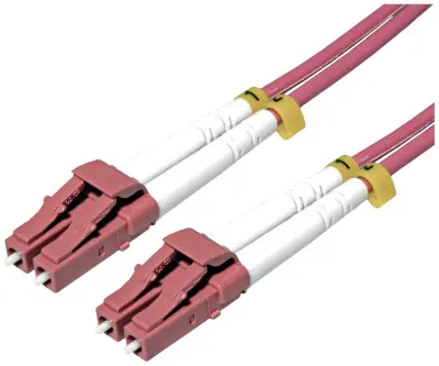 Roline 21158616 steklena vlakna optični priključni kabel LC  15.00 m vijolična  1 kos