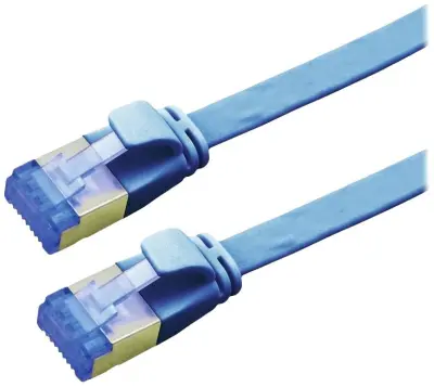 Value 21992152 RJ45 omrežni kabel\, Patch kabel CAT 6a F/UTP 2.00 m modra  1 kos