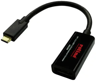 Roline USB-C®\, DisplayPort adapter [1x moški konektor USB-C® - 1x ženski konektor DisplayPort] 11.04.5957-10 0.2 m