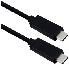 Kabel ROLINE USB4 Gen 3\, Emark\, CC\, ST/ST\, 40Gbit/s\, 100W\, črn\, 0\,8 m Roline USB-C kabel USB 4.0 USB-C® vtič 0.80 m črna  11029081