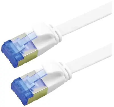 Value 21992164 RJ45 omrežni kabel\, Patch kabel CAT 6a F/UTP 1.50 m bela  1 kos