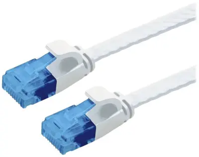 Value 21992062 RJ45 omrežni kabel\, Patch kabel CAT 6a U/UTP 2.00 m bela  1 kos