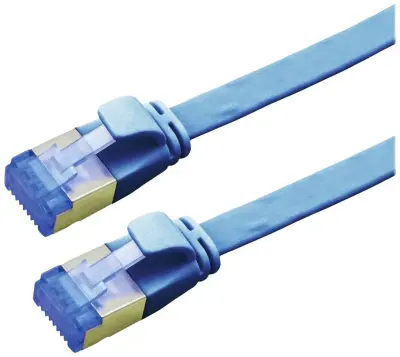 Value 21992151 RJ45 omrežni kabel\, Patch kabel CAT 6a F/UTP 1.00 m modra  1 kos