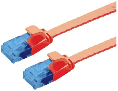 Value 21992021 RJ45 omrežni kabel\, Patch kabel CAT 6a U/UTP 1.00 m rdeča  1 kos