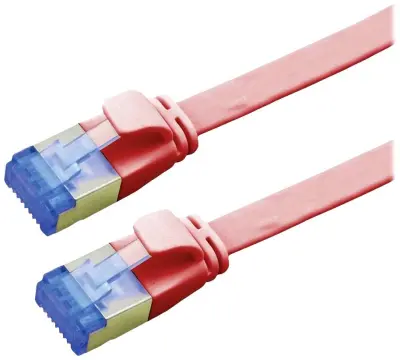 Value 21992125 RJ45 omrežni kabel\, Patch kabel CAT 6a F/UTP 5.00 m rdeča  1 kos