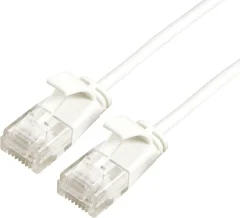 Roline green 21440978 RJ45 omrežni kabel\, Patch kabel CAT 6a U/UTP 0.15 m bela  1 kos