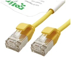 Roline green 21443327 RJ45 omrežni kabel\, Patch kabel CAT 6a U/FTP 5.00 m rumena  1 kos