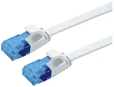 Value 21992063 RJ45 omrežni kabel\, Patch kabel CAT 6a U/UTP 3.00 m bela  1 kos