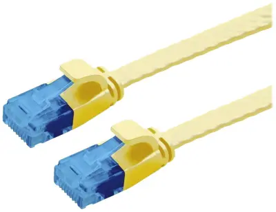 Value 21992031 RJ45 omrežni kabel\, Patch kabel CAT 6a U/UTP 1.00 m rumena  1 kos