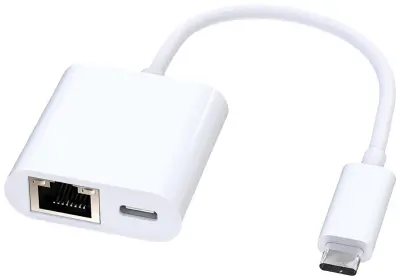 Roline USB 3.1 (gen. 2) pretvornik [1x moški konektor USB-C® - 1x ženski konektor USB-C®\, RJ45 vtičnica] 12021100