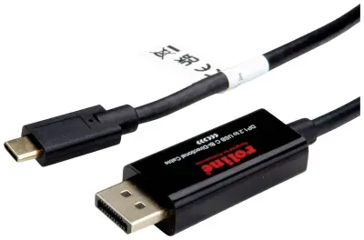 Roline 11045958 USB-C® / DisplayPort adapter [1x moški konektor USB-C® - 1x moški konektor DisplayPort] črna #####4K UHD 2 m