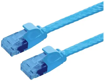 Value 21992052 RJ45 omrežni kabel\, Patch kabel CAT 6a U/UTP 2.00 m modra  1 kos