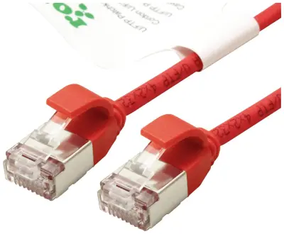 Roline green 21443311 RJ45 omrežni kabel\, Patch kabel CAT 6a U/FTP 0.30 m rdeča  1 kos