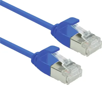 Roline 21153347 RJ45 omrežni kabel\, Patch kabel CAT 6a U/FTP 5.00 m modra  1 kos