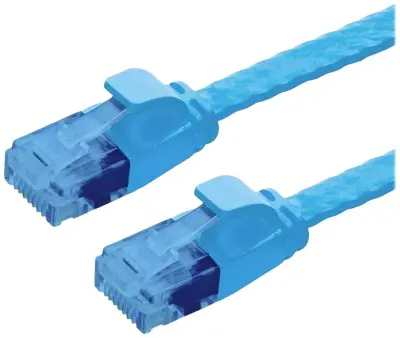 Value 21992053 RJ45 omrežni kabel\, Patch kabel CAT 6a U/UTP 3.00 m modra  1 kos