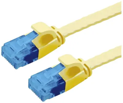 Value 21992032 RJ45 omrežni kabel\, Patch kabel CAT 6a U/UTP 2.00 m rumena  1 kos