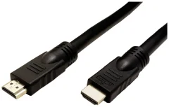 Roline HDMI priključni kabel HDMI-A  vtič 20 m črna 14013455  HDMI kabel