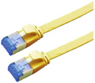 Value 21992135 RJ45 omrežni kabel\, Patch kabel CAT 6a F/UTP 5.00 m rumena  1 kos